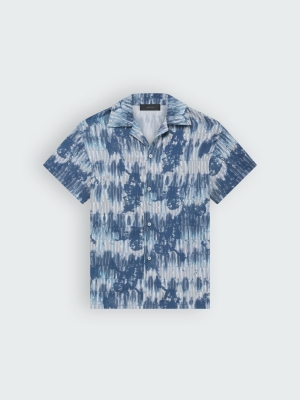 Camisas Amiri Tie Dye Bowling Hombre Azules | 6530ZSQKP