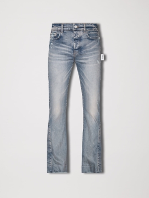 Jeans Amiri Stacked Flare Hombre Indigo | 8264ZMLYQ