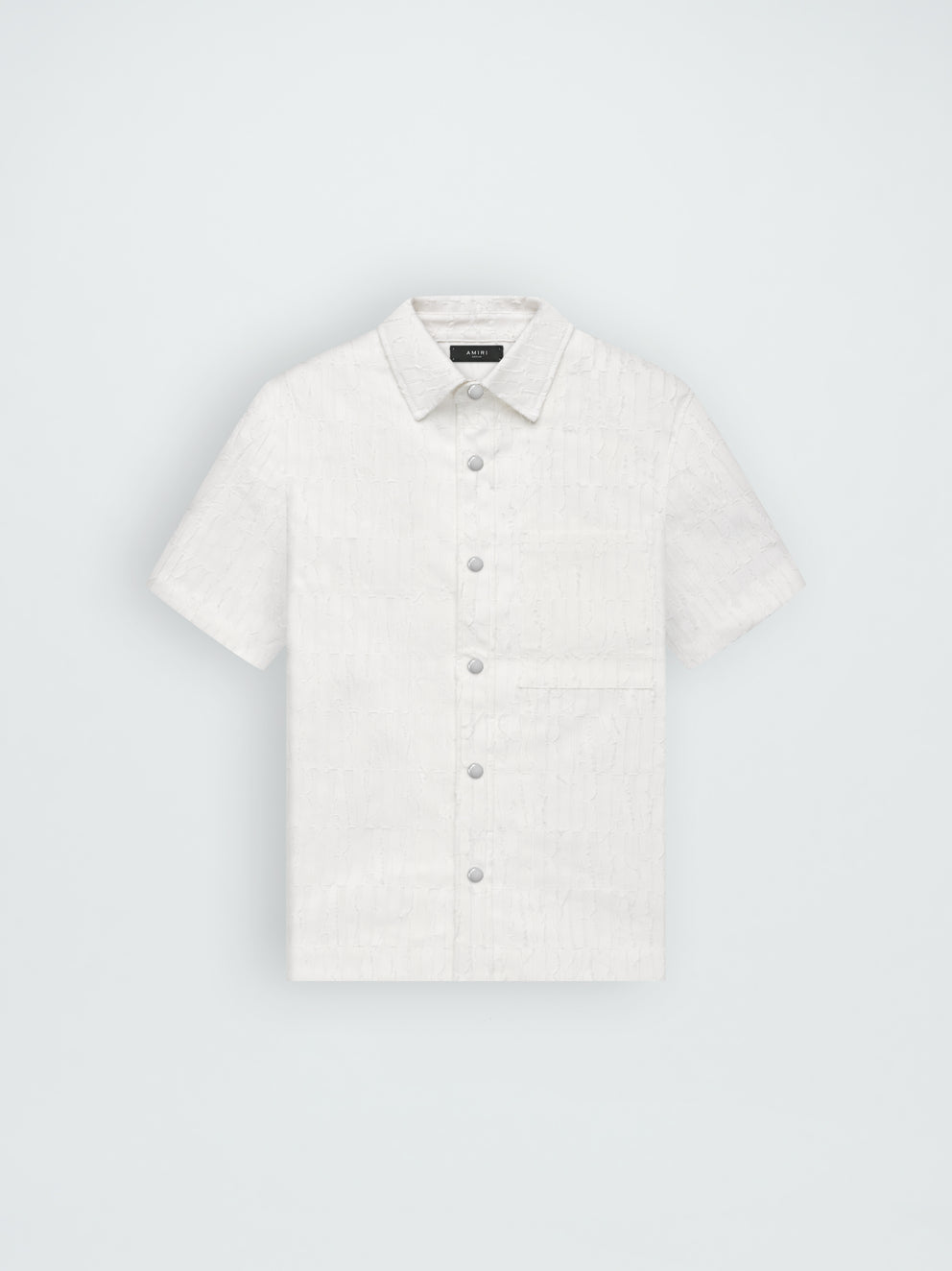 Camisas Amiri Burnout Bowling Hombre Blancas | 7395ZWMPV