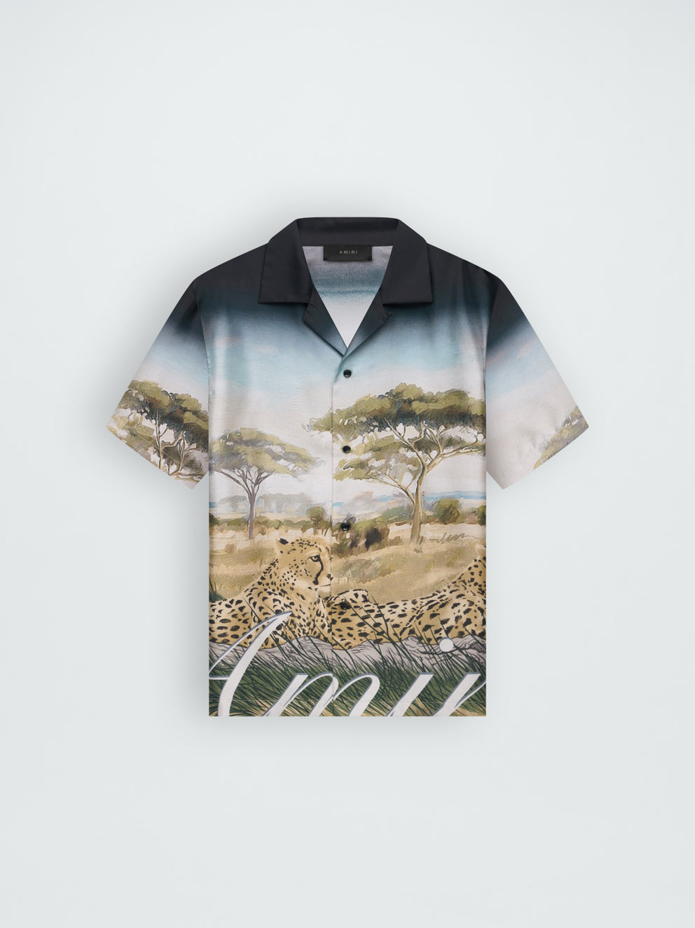 Camisas Amiri Cheetah Print Bowling Hombre Multicolor | 0465IPRJW