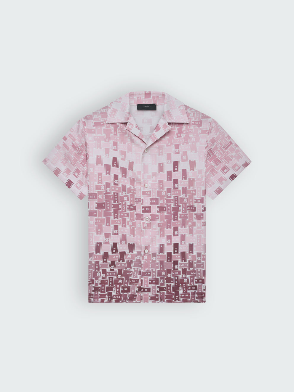 Camisas Amiri Gradient Tape Bowling Hombre Rosas | 3208WUCMO