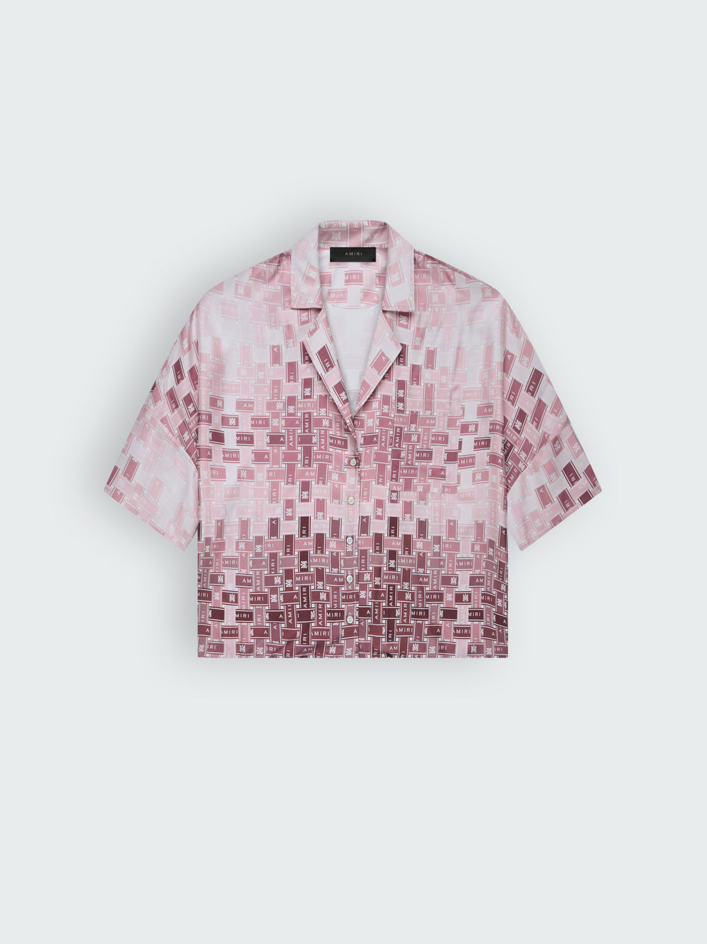Camisas Amiri Gradient Tape Bowling Mujer Rosas | 6852AMFTS