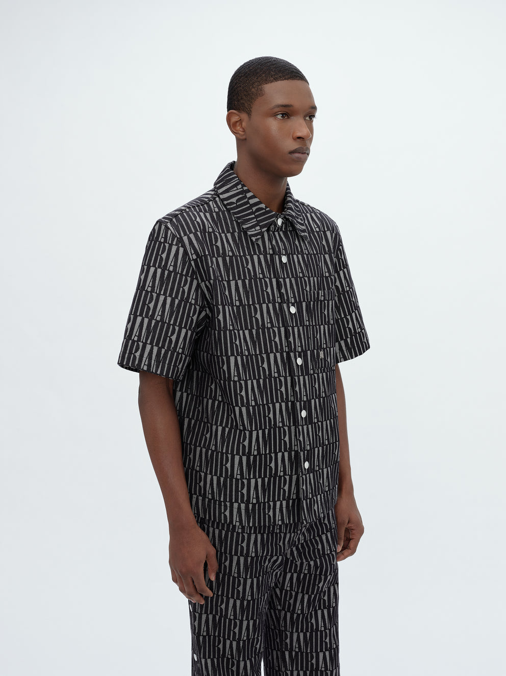 Camisas Amiri Jacquard Snap Up Sleeve Hombre Negras | 5489LVOWE