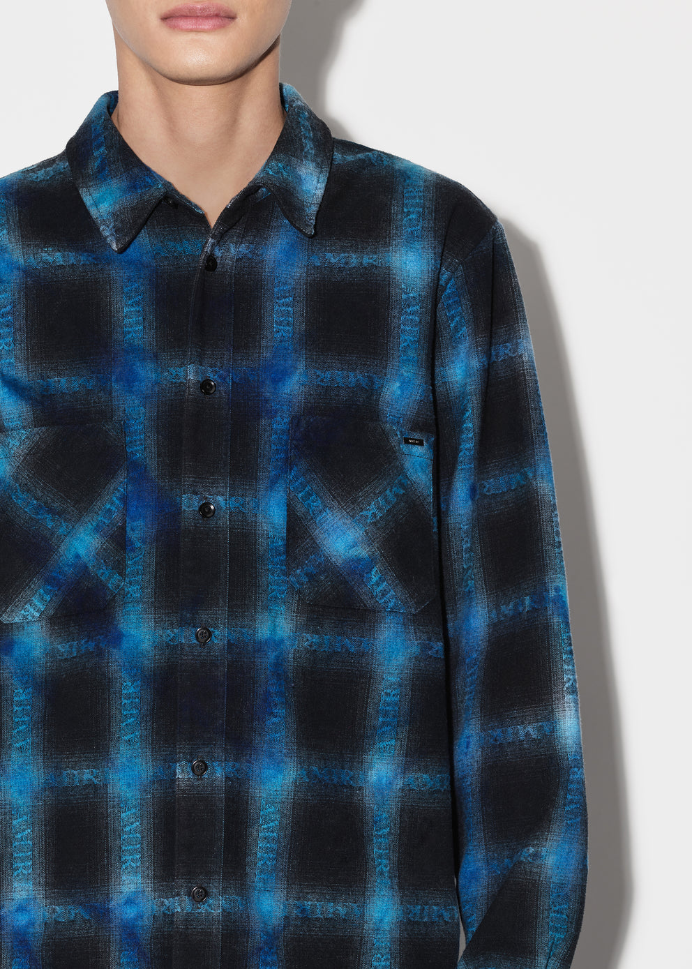 Camisas Amiri Plaid Hombre Azules | 8615JNCGK