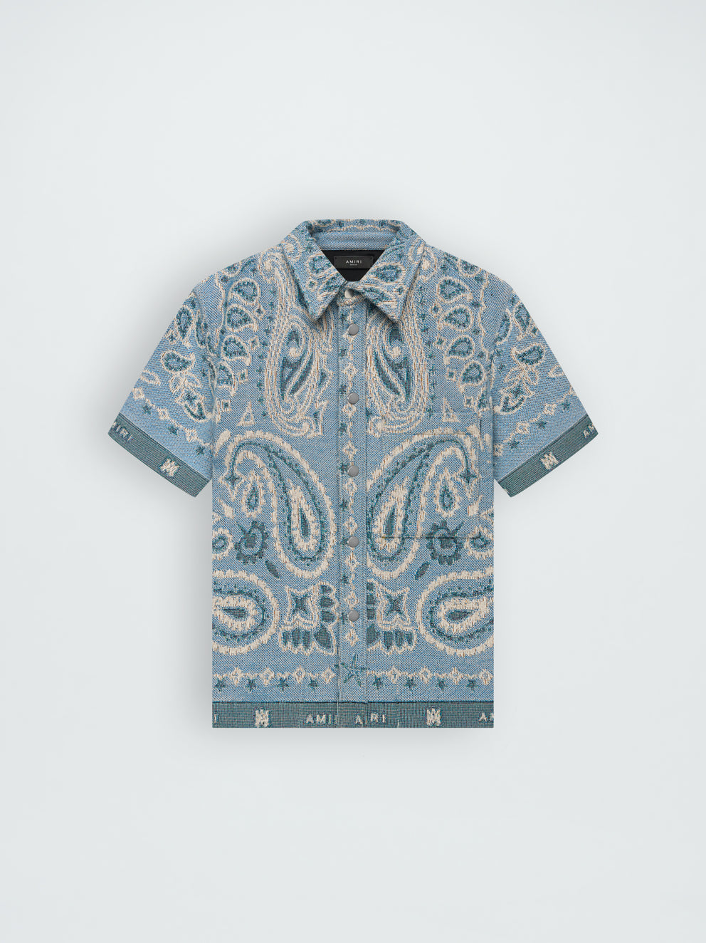 Camisas Amiri Tapestry Bandana Hombre Azules | 6380ZXGTI
