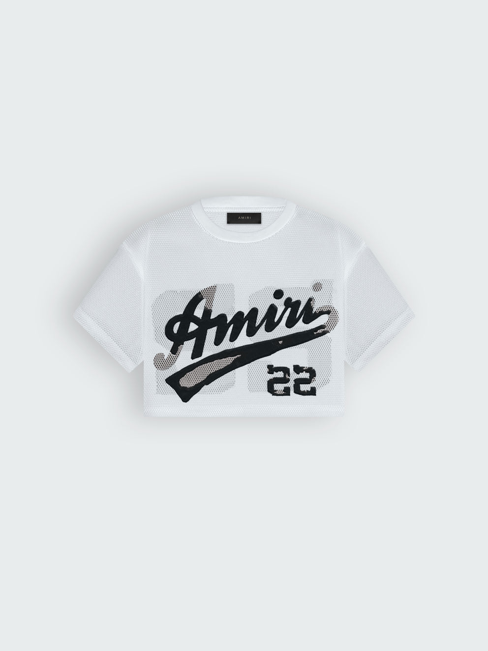 Camisetas Running Amiri 22 Mesh Mujer Blancas | 0758UQOAJ