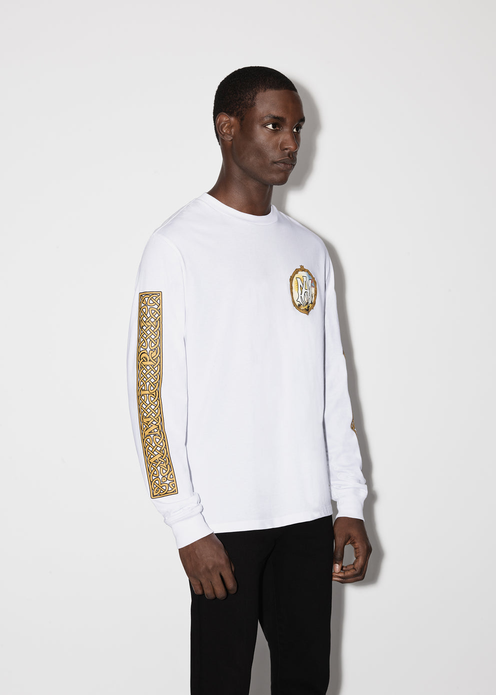 Camisetas Running Amiri Alchemy Frame Long Sleeve Hombre Blancas | 6418ETLFM