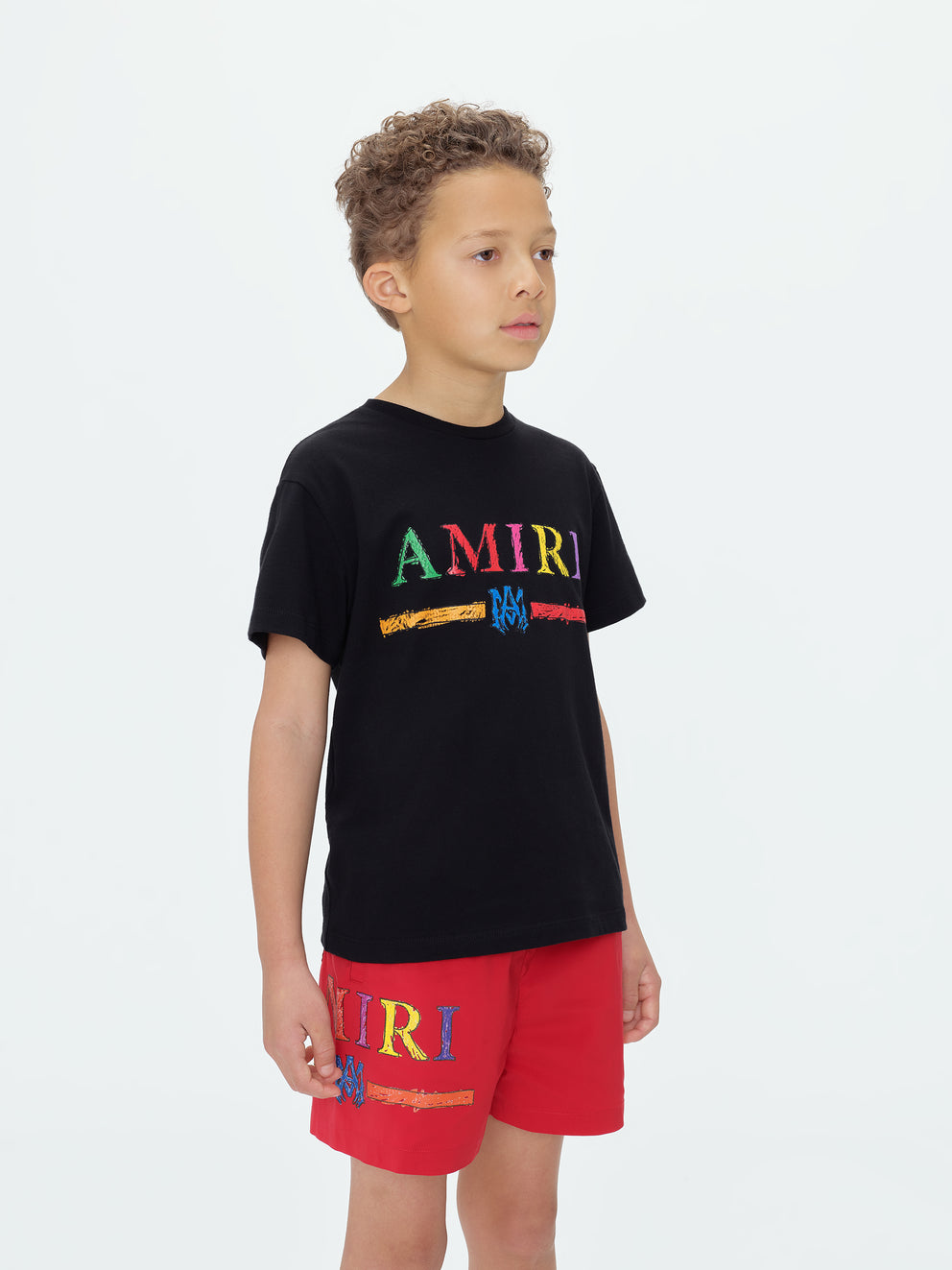 Camisetas Running Amiri Crayon Sketch Ma Bar Niños Negras | 2748NFZBU