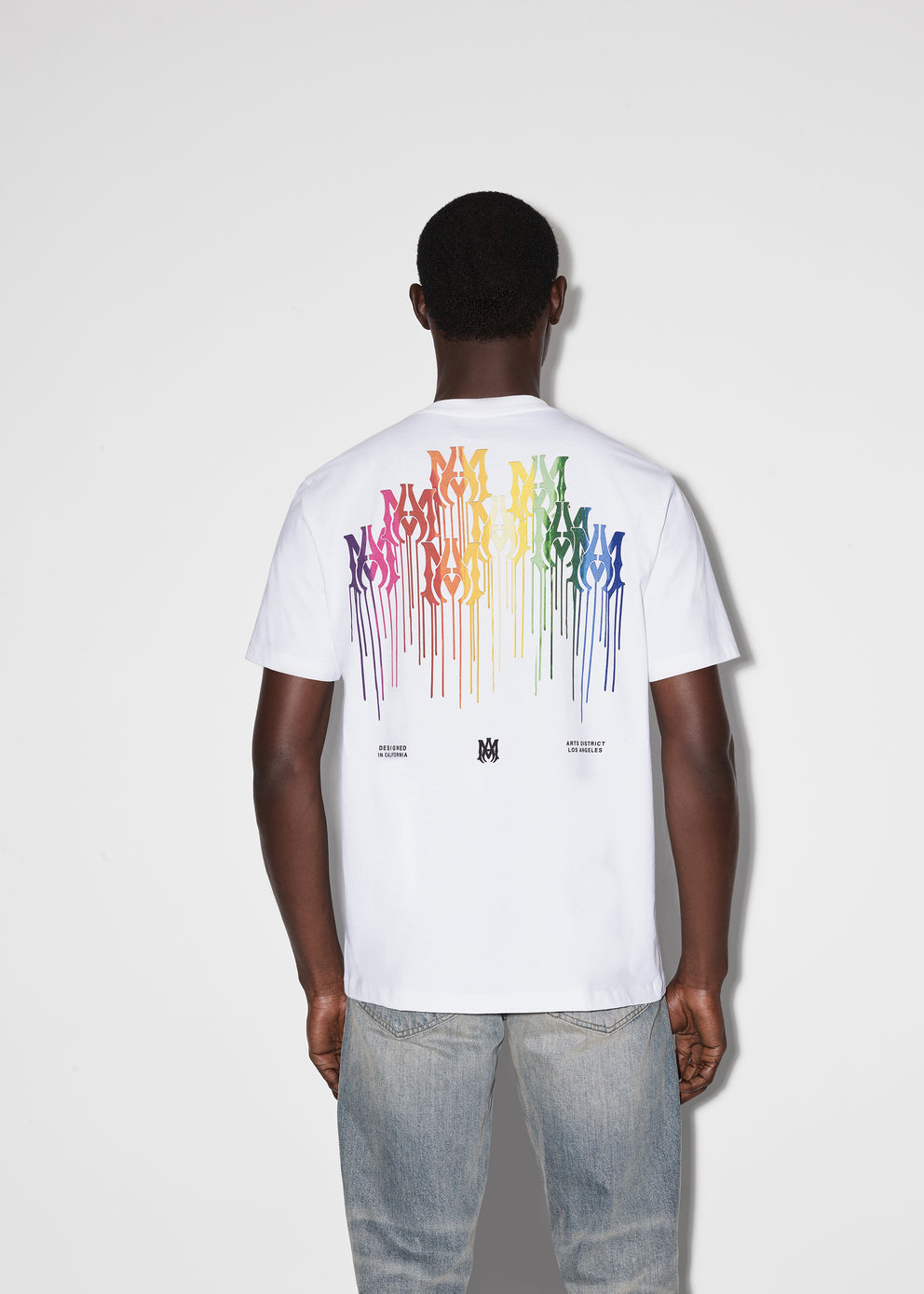 Camisetas Running Amiri M.A. Drip Collage Hombre Blancas | 2157NBOSA