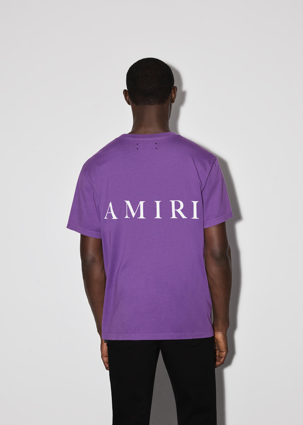 Camisetas Running Amiri Ma Logo Hombre Moradas | 0268OTWER