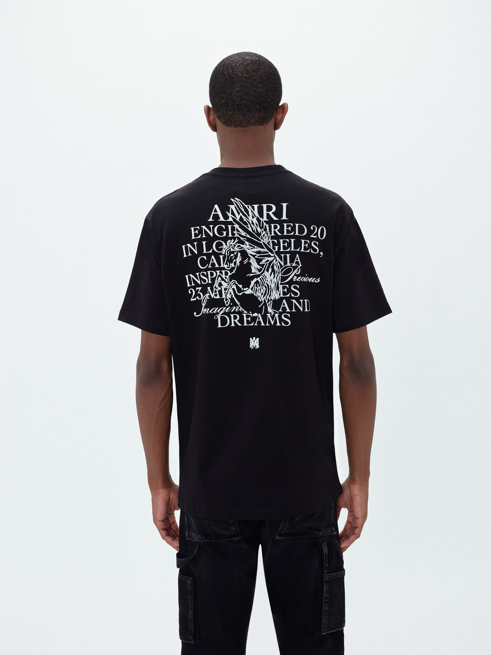 Camisetas Running Amiri Precious Memories Hombre Negras | 3814FTSJY