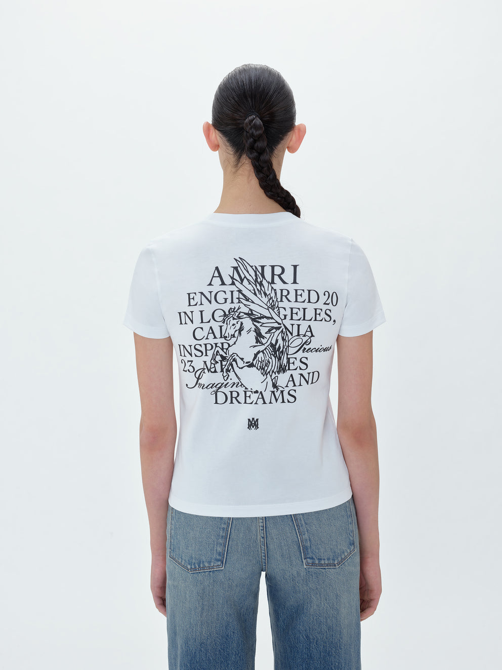 Camisetas Running Amiri Precious Memories Mujer Blancas | 9512SBXVA