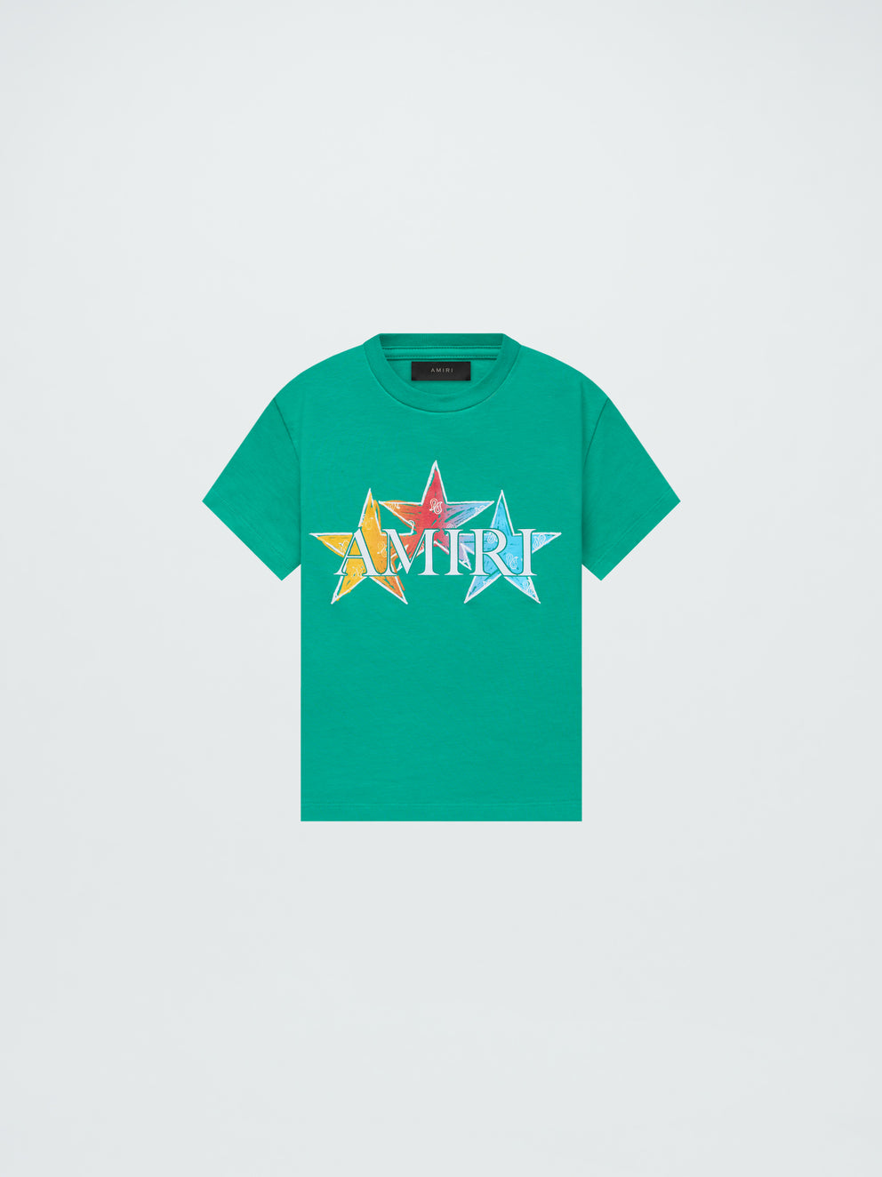 Camisetas Running Amiri Stars Niños Turquesa | 3452CRDVK