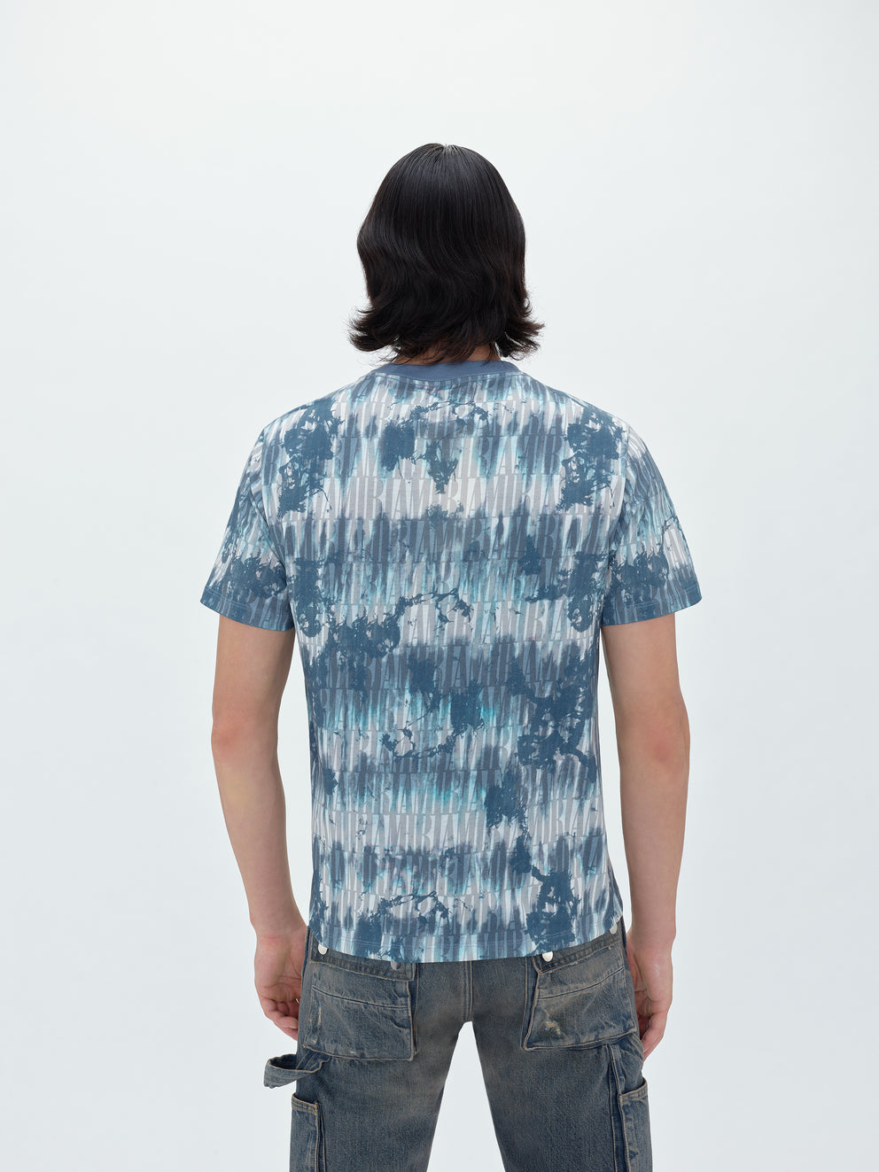 Camisetas Running Amiri Tie Dye Hombre Azules | 5637AIDRX
