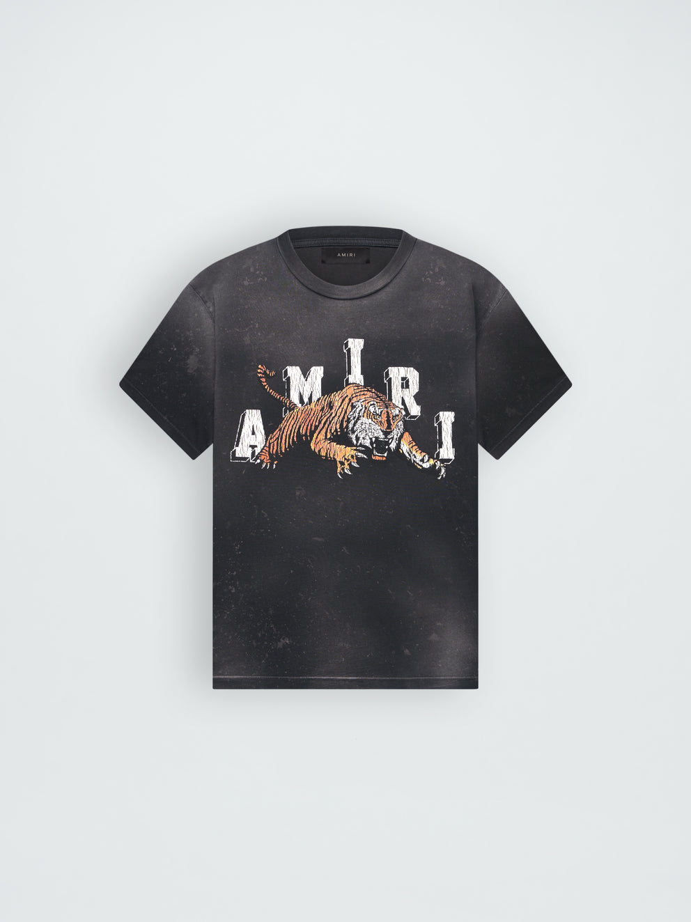 Camisetas Running Amiri Vintage Tiger Hombre Negras | 6931PSKGO