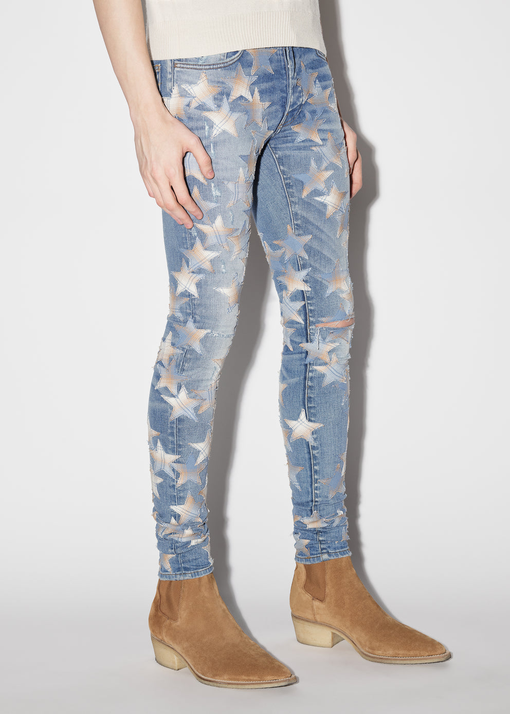 Jeans Amiri Chemist Hombre Indigo | 2368HQSRO