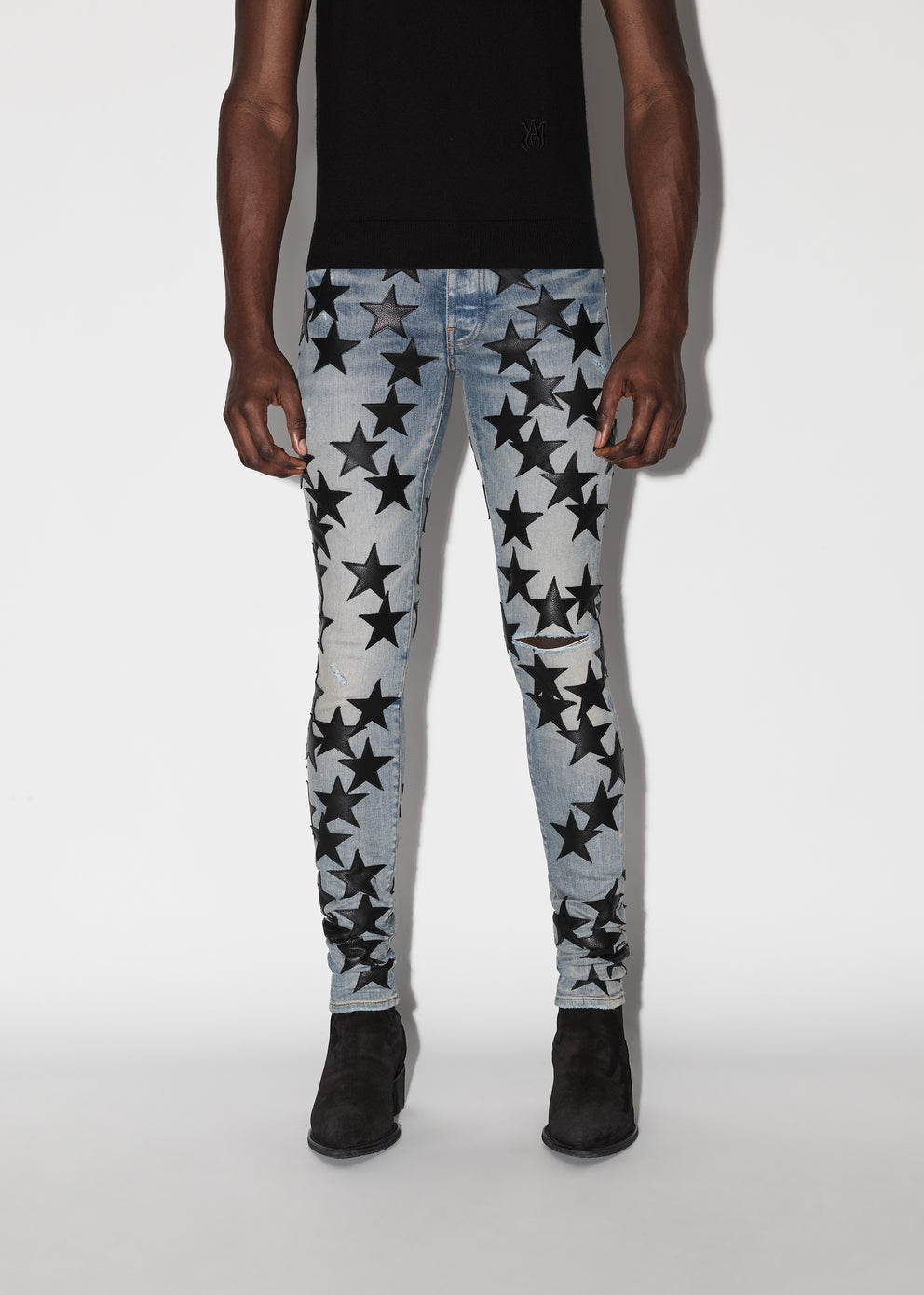 Jeans Amiri Chemist Stars Hombre Indigo | 5623ONAFY