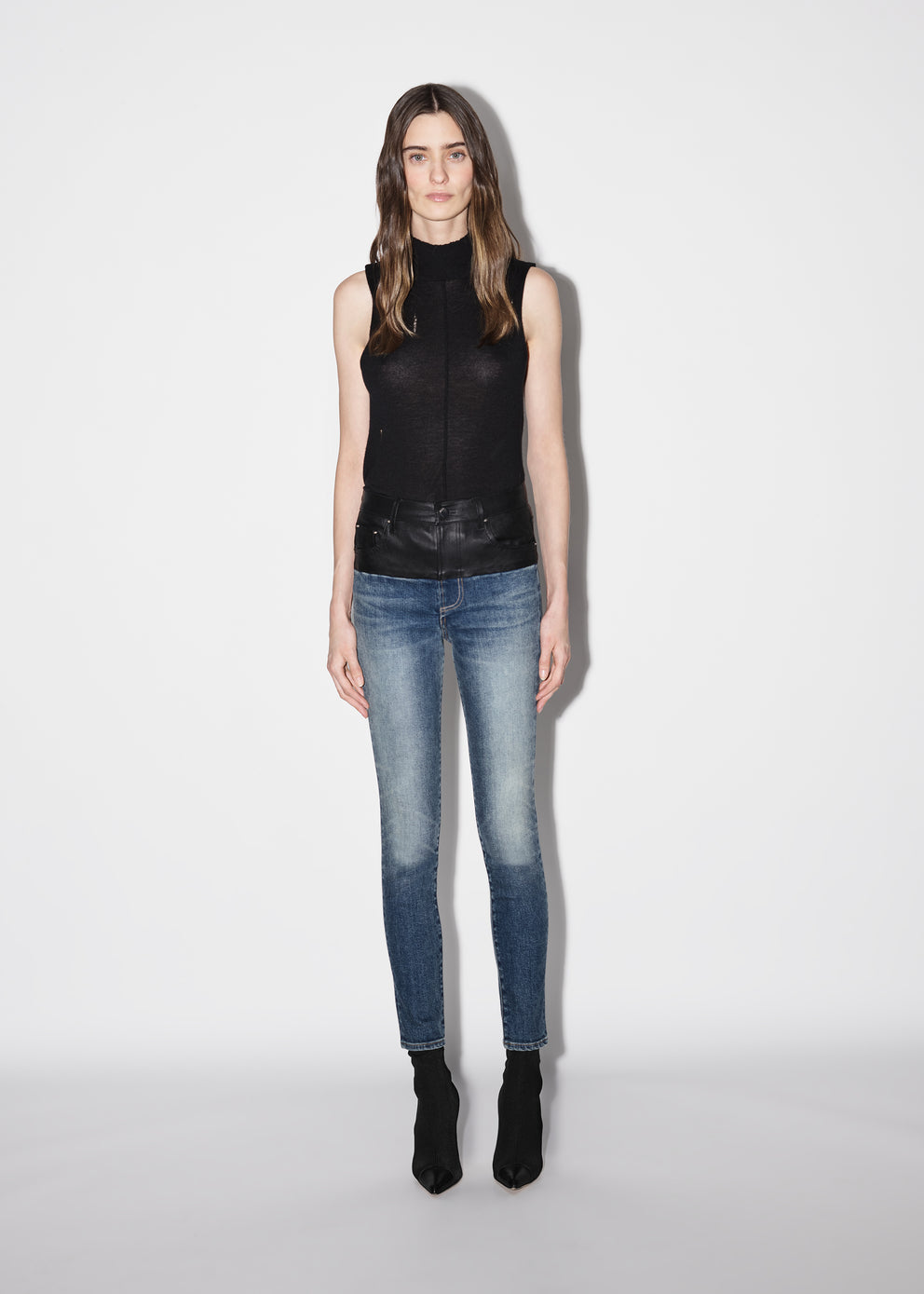 Jeans Amiri Híbrido Flaco W/ Mujer Negras Indigo Oscuro | 9478WMQHF