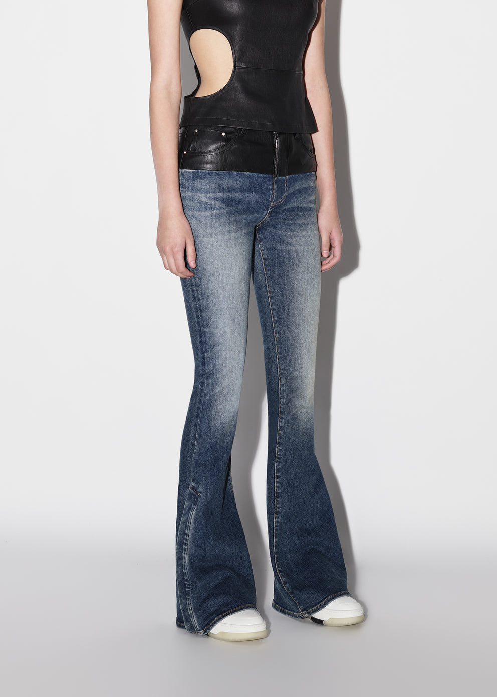 Jeans Amiri Híbrido Flare Mujer Negras Indigo Oscuro | 1594EMGRC