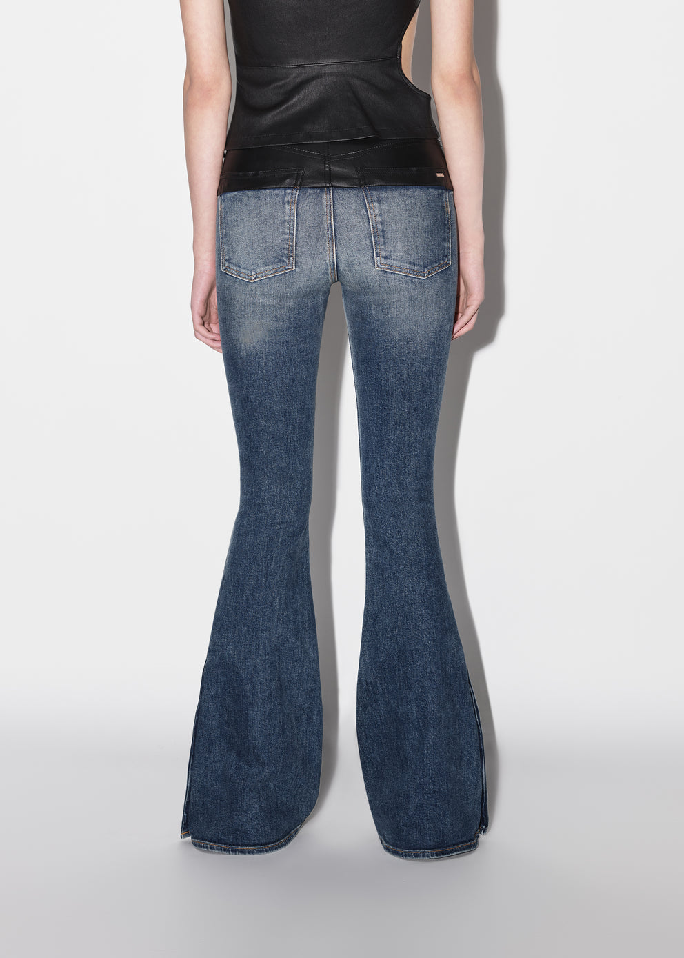 Jeans Amiri Híbrido Flare Mujer Negras Indigo Oscuro | 1594EMGRC