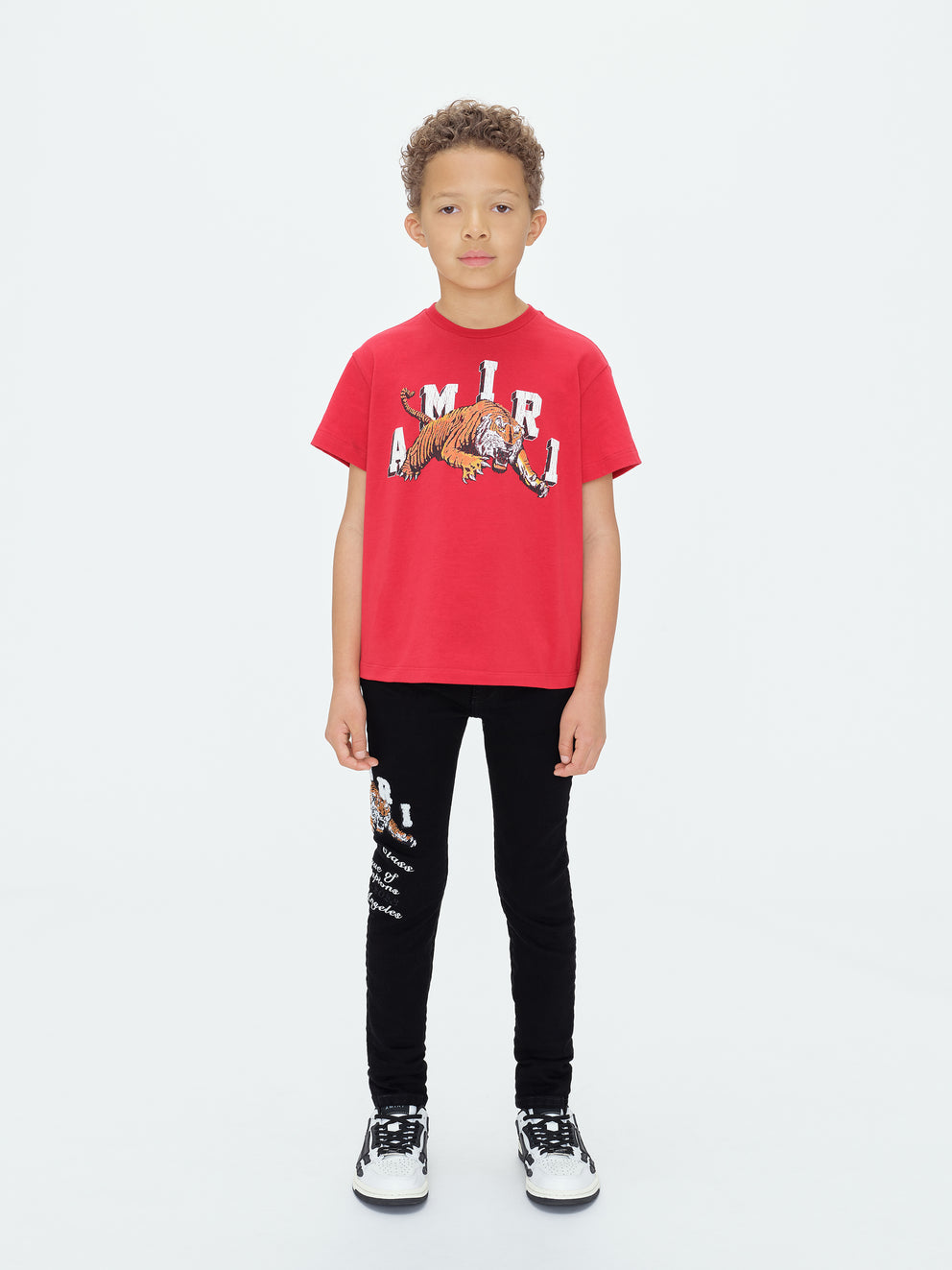 Jeans Amiri Tiger Embroidery Niños Negras | 7109KBORE