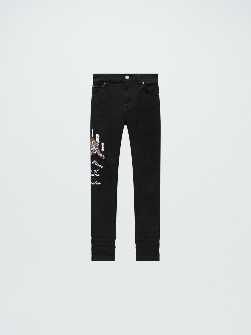 Jeans Amiri Tiger Embroidery Niños Negras | 7109KBORE