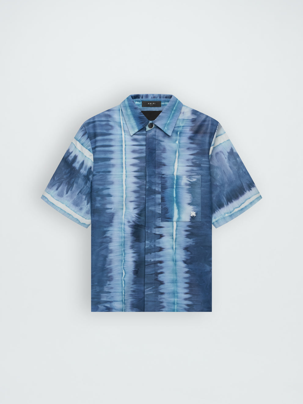 Leather Amiri Cuero Tie Dye Overshirt Hombre Azules | 6134VLMEX