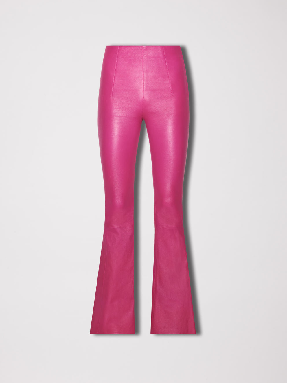 Leather Amiri Flare Legging Mujer FUSCHIA | 3971MFKZL