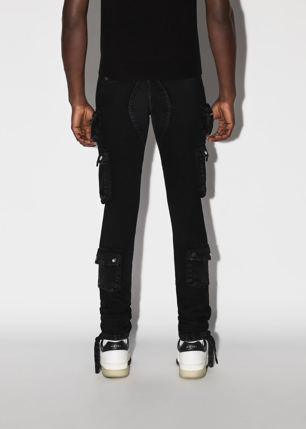 Pantalones Amiri Tactical Cargo Hombre Negras | 8617WKSBR