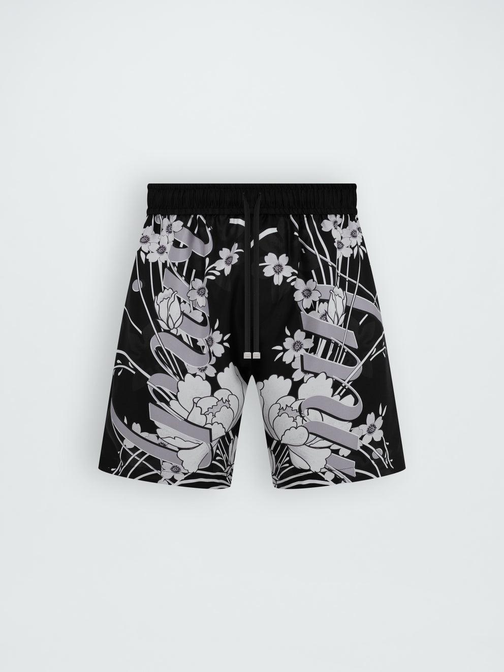 Pantalones Cortos Amiri Floral Drawstring Hombre Negras | 6405BACPF