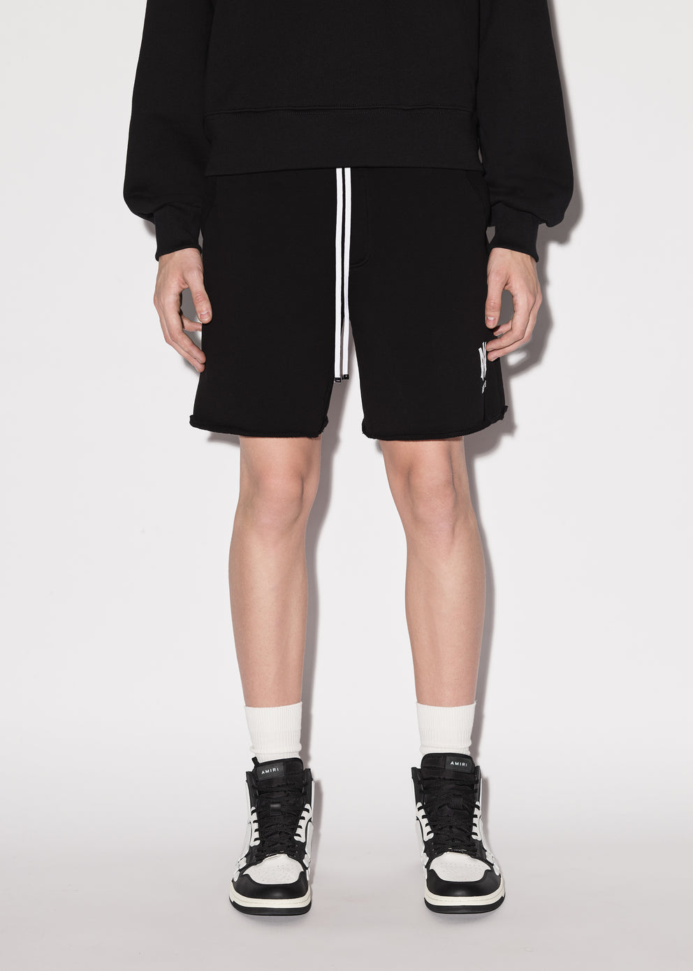 Pantalones Cortos Amiri M.A. Core Logo Sweatshorts Hombre Negras | 6182IKTCL