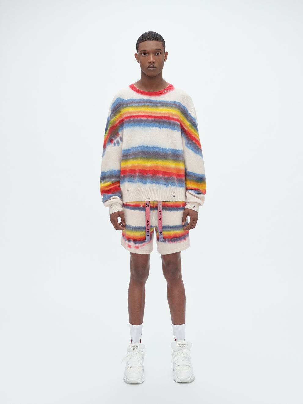 Prendas De Punto Amiri Rainbow Tie Dye Hombre Multicolor | 2619ETOKR