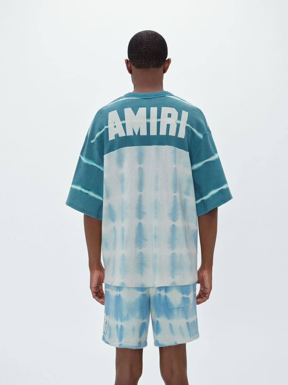 Prendas De Punto Amiri Tie Dye Knit Football Jersey Hombre Azules | 3916UQLWS