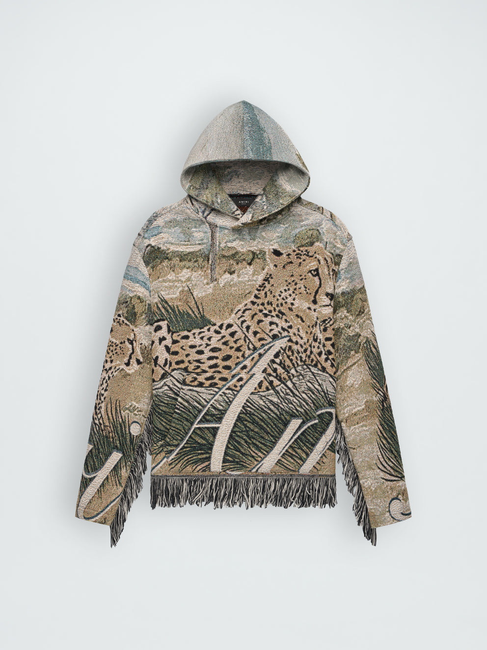 Sudaderas Amiri Cheetah Tapestry Hoodie Hombre Beige | 3915LHSNE