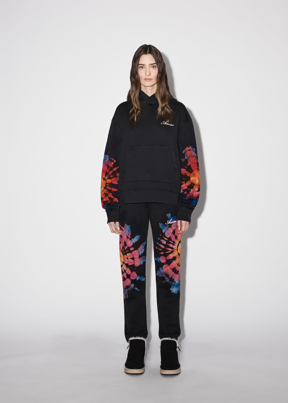 Sudaderas Amiri Spot Tie Dye Hoodie Mujer Negras | 4721LZBWS